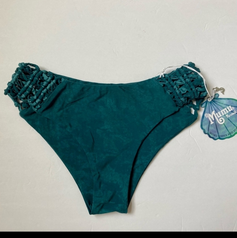 Mumu Mermaid Teal Swim Bottom